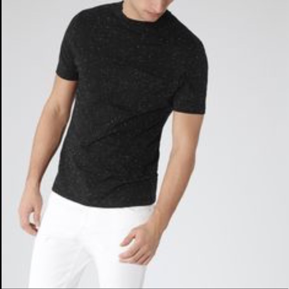 Reiss Other - REISS LONDON 1971 BLACK WHITE FLECKED T-SHIRT XXL
